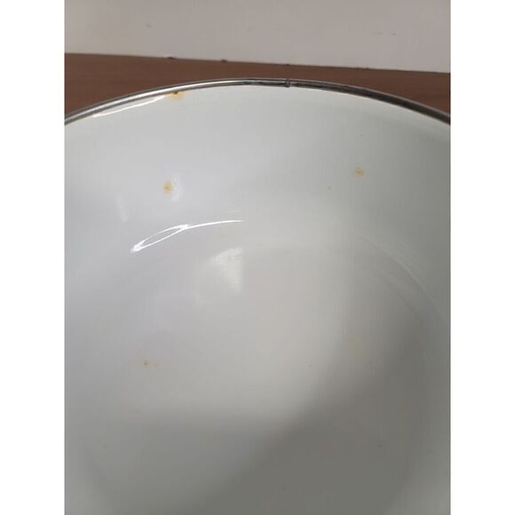 Vintage Nesting Metal Enamel Bowls Set of Three #A20 - Picture 5 of 8